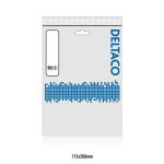 DELTACO S/FTP Cat6a patchkabel, delta cert, LSZH, 1m, vit
