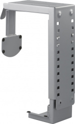 DELTACO datorhållare för montering under bord eller på vägg, silver DELTACO datorhållare för montering under bord eller på vägg, silver