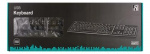 DELTACO Tangentbord, nordisk layout, USB, 1,1m kabel, svart