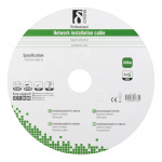 DELTACO F/UTP Cat6 installationskabel, för utomhusbruk, 305m, svart