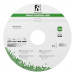 DELTACO S/FTP Cat6a installationskabel, för utomhusbruk, 100m, svart