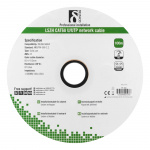 DELTACO U/UTP Cat6a installationskabel, 100m trumma, 500MHz, LSZH, vit