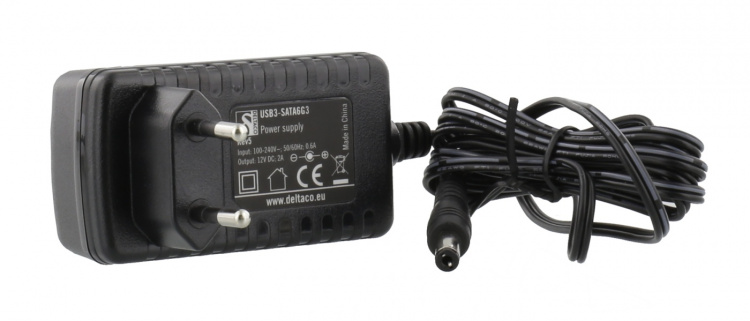 DELTACO USB 3.0 till SATA 6Gb/s adapter, för 2,5/3,5