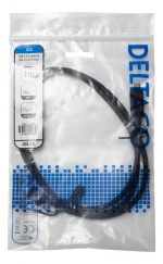 DELTACO USB 2.0 kabel, Typ C - Typ Micro B ha, 1m, svart