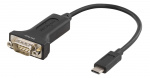DELTACO USB-C till seriell adapter, RS-232, 1xDE9 ha, 0,2m, svart DELTACO USB-C till seriell adapter, RS-232, 1xDE9 ha, 0,2m, svart