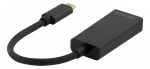 DELTACO USB 3.1 till DisplayPort adapter, USB typ C - DP hona, svart