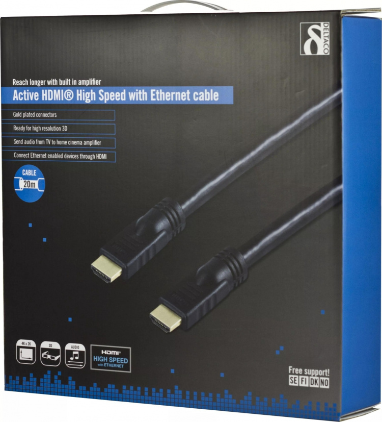 HDMI-Kabel, Aktiv, High Speed, 20 meter (HDMI-1200)