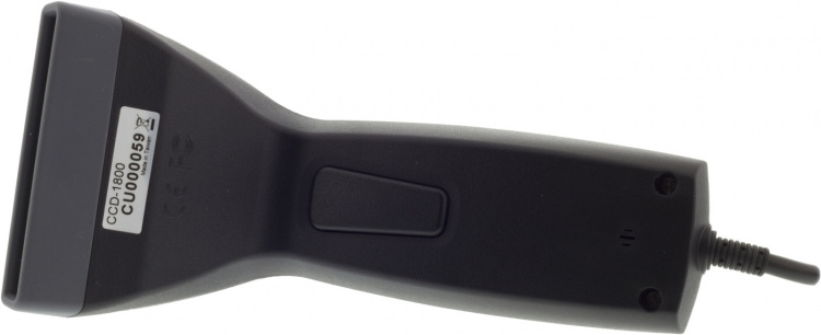 Streckkodsläsare med CCD-teknik, 80mm räckvidd, USB-ström, svart