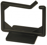 deltacoimp Cable hanger, screw mounting, 100x63x75mm, plastic, black