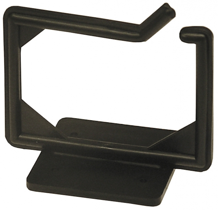 deltacoimp Cable hanger, screw mounting, 100x63x75mm, plastic, black