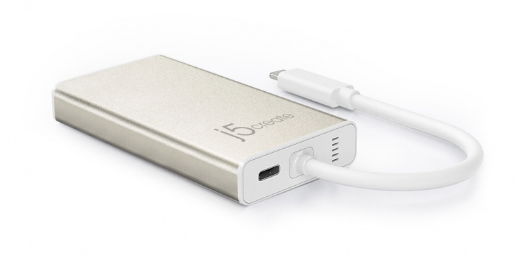 j5create USB 3.1 hubb med Gigabit Ethernet och HDMI, USB Typ C ha