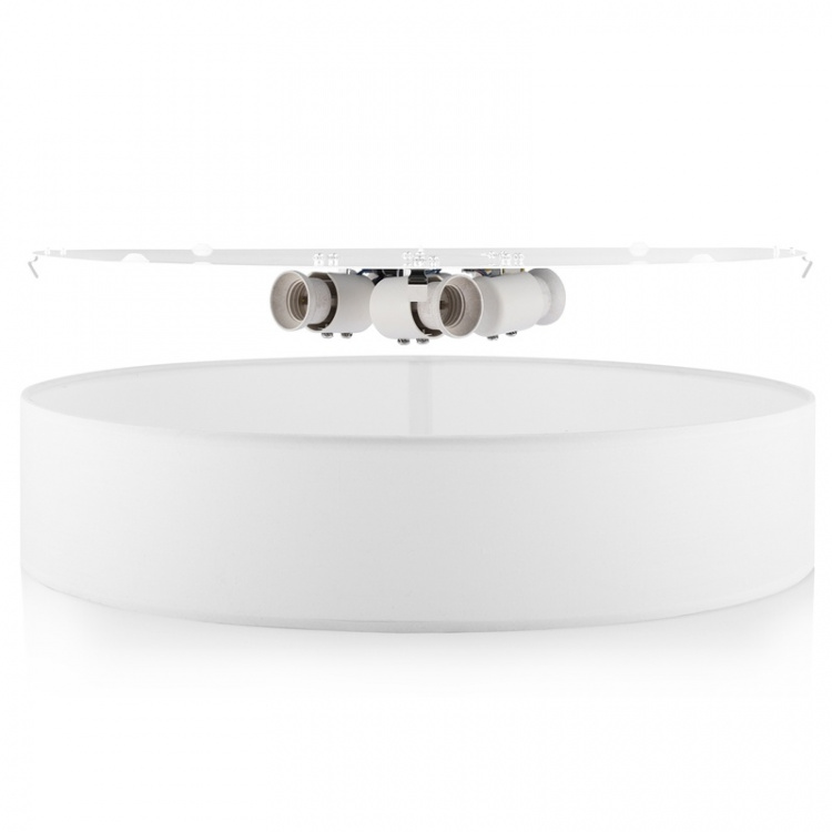 Smartwares Taklampa Textil Ø50cm Vit