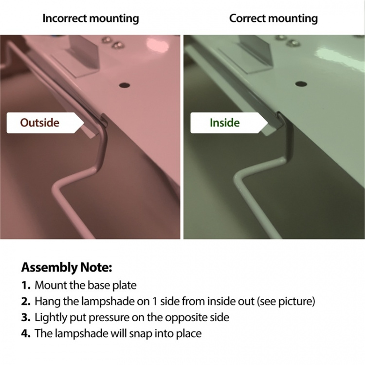 Smartwares Taklampa Textil Ø50cm Vit