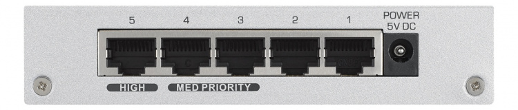 ZyXEL GS-105B. 5-port Gigabit switch, metall, silver