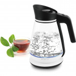 Emerio Vattenkokare 1,5l Glas Karaff