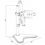 LogiLink Monitorställ/Fot Single 13-32