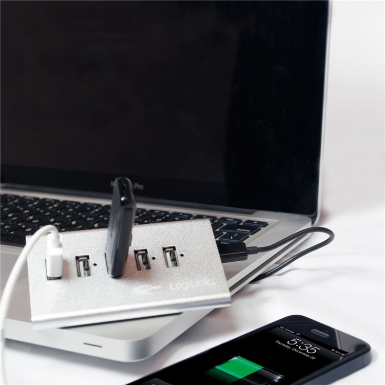 LogiLink USB 2.0-hub 4+1 fast charge LogiLink USB 2.0-hub 4+1 fast charge