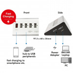 LogiLink USB 2.0-hub 4+1 fast charge LogiLink USB 2.0-hub 4+1 fast charge