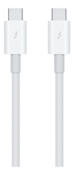 Apple Thunderbolt 3 kabel, 0,8m, upp till 40 Gbit/s,upp till 100 W,vit Apple Thunderbolt 3 kabel, 0,8m, upp till 40 Gbit/s,upp till 100 W,vit