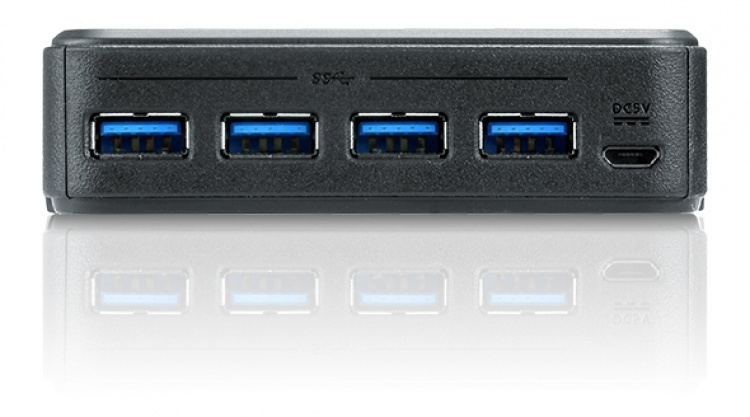 ATEN USB 3.0 hubb för 2 datorer, 4xUSB A hona, 2xUSB B hona, svart ATEN USB 3.0 hubb för 2 datorer, 4xUSB A hona, 2xUSB B hona, svart