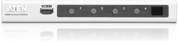 ATEN VS481B, HDMI-switch, 4 ingångar - 1 utgång, UHD/4K, silver ATEN VS481B, HDMI-switch, 4 ingångar - 1 utgång, UHD/4K, silver