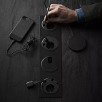 Powerdot - El, 2×USB-laddare, genomföringshål