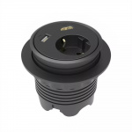 Powerdot Satellit PD13 - satellit, 1x CEE 7/4, HDMI, USB, svart