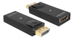 Delock Adapter Displayport 1.1 hane till HDMI hona, 3840x2160, svart