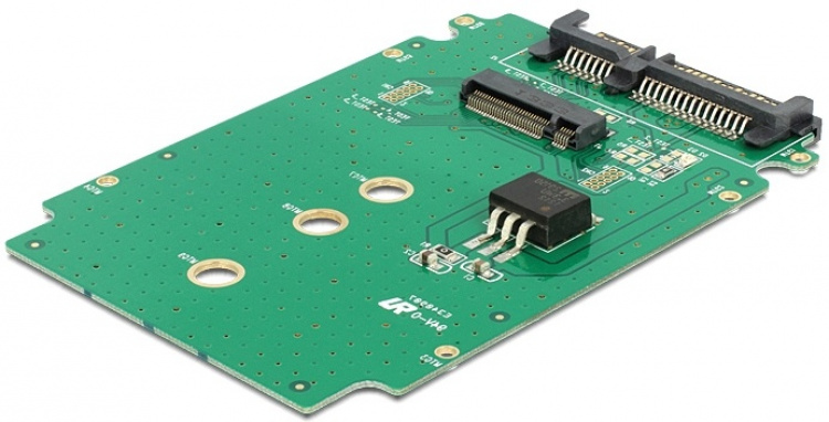 DeLOCK Adapter, gränssnittskonverterare, 22-pin SATA till M.2, 6Gb/s