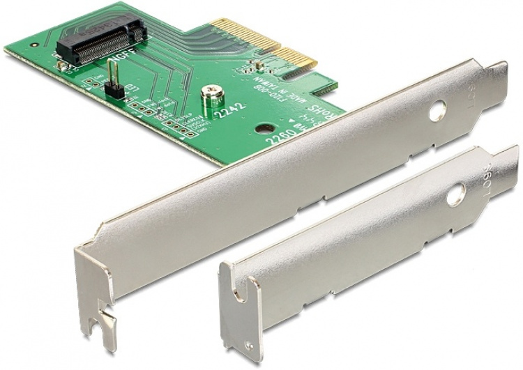 DeLOCK kontrollerkort, PCI-E 3.0 x4, SATA 6, 1xM.2-plats