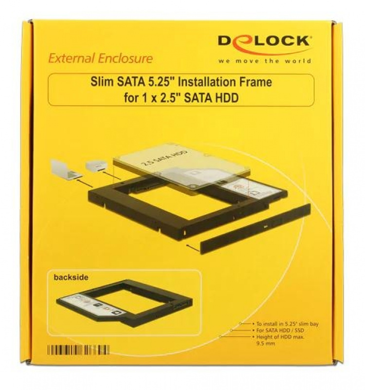 DeLOCK monteringsram 2,5