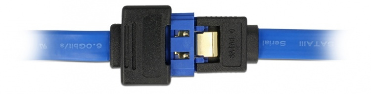 DeLOCK SATA förlängningskabel, ho - ha, SATA 6Gb/s, 1m, blå