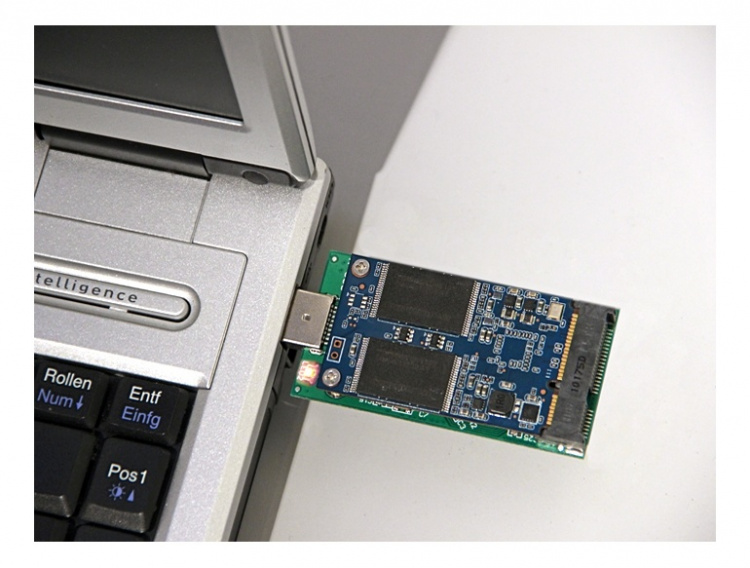 DeLOCK USB 3.0 till mSATA converter, 5Gb/s, 1xUSB typ A ha, 1xmSATA