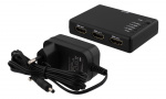DELTACO HDMI splitter, 1x HDMI in, 4x HDMI ut, 6,75 Gbit/s, svart DELTACO HDMI splitter, 1x HDMI in, 4x HDMI ut, 6,75 Gbit/s, svart