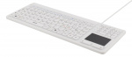 DELTACO tangentbord i silikon, touchpad, IP68, 105 + 12 media, vit DELTACO tangentbord i silikon, touchpad, IP68, 105 + 12 media, vit