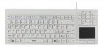 DELTACO tangentbord i silikon, touchpad, IP68, 105 + 12 media, vit DELTACO tangentbord i silikon, touchpad, IP68, 105 + 12 media, vit