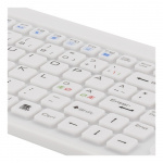 DELTACO tangentbord i silikon, touchpad, IP68, 105 + 12 media, vit DELTACO tangentbord i silikon, touchpad, IP68, 105 + 12 media, vit