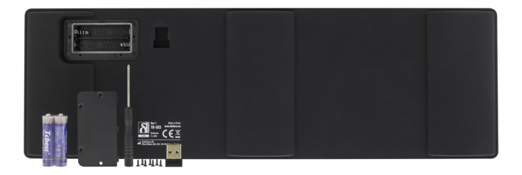 DELTACO trådlösa tangentbord i silikon med touchpad, IP68, svart