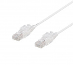 DELTACO U/UTP Cat6A patchkabel, 1m, 500MHz, låsbara kontakter, vit DELTACO U/UTP Cat6A patchkabel, 1m, 500MHz, låsbara kontakter, vit