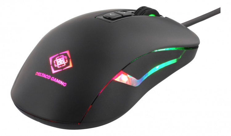 DELTACO GAMING optisk mus, 7 knappar, 