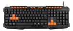 DELTACO GAMING tangentbord med anti-ghosting, USB, nordisk layout, svart/orange DELTACO GAMING tangentbord med anti-ghosting, USB, nordisk layout, svart/orange