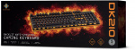 DELTACO GAMING tangentbord med membranbrytare, nordisk layout, orange belysning