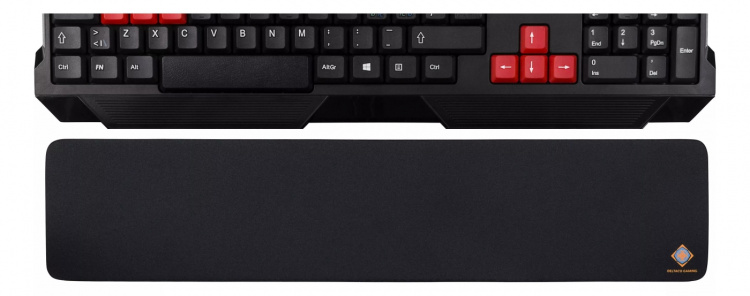 DELTACO GAMING stort handledsstöd, 18mm högt, svart DELTACO GAMING stort handledsstöd, 18mm högt, svart