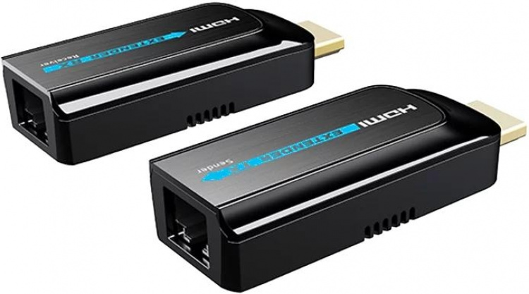 HDMI förlängare, punkt till punktkonfiguration, 1080p, 120m, svart HDMI förlängare, punkt till punktkonfiguration, 1080p, 120m, svart