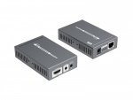 HDMI Förstärkare över Ethernet, 70m, PoE, HDBase T, svart HDMI Förstärkare över Ethernet, 70m, PoE, HDBase T, svart