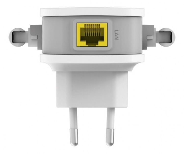 D-Link N300 Wi-Fi Range Extender,upp till 300 Mbps,10/100 Ethernet,vit,Fyndvara