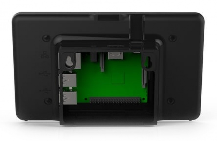 Raspberry Pi case för den officiella Raspberry Pi touchskärmen, svart