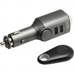 Technaxx Car Alarm + Car charger black