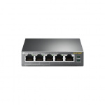 TP-Link Skrivbordsswitch, 4-portar, PoE, 100 Mbps, 58W, svart