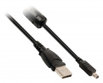 Valueline USB 2.0-kabel USB A hane - Minolta 8-stifts hankontakt 2.00 m Svart